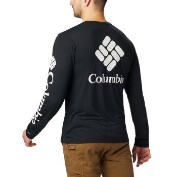 Pánské Mikiny Columbia Miller Valley Long Sleeve Graphic Černé Bílé PJZBKM396